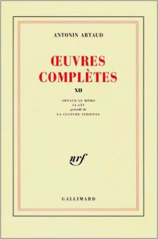 Carte Œuvres complètes Artaud