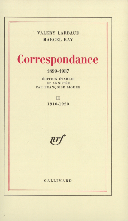 Boek Correspondance Ray