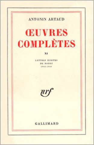 Knjiga Œuvres complètes Artaud