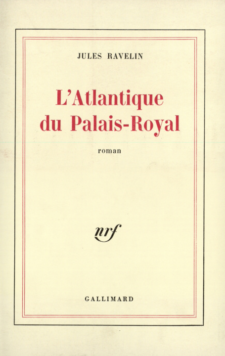 Carte L'Atlantique du Palais-Royal Ravelin