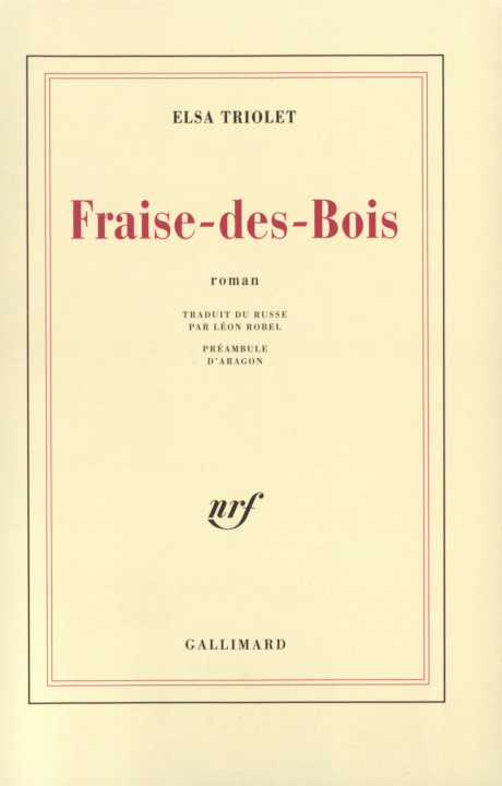 Knjiga Fraise-des-Bois Triolet