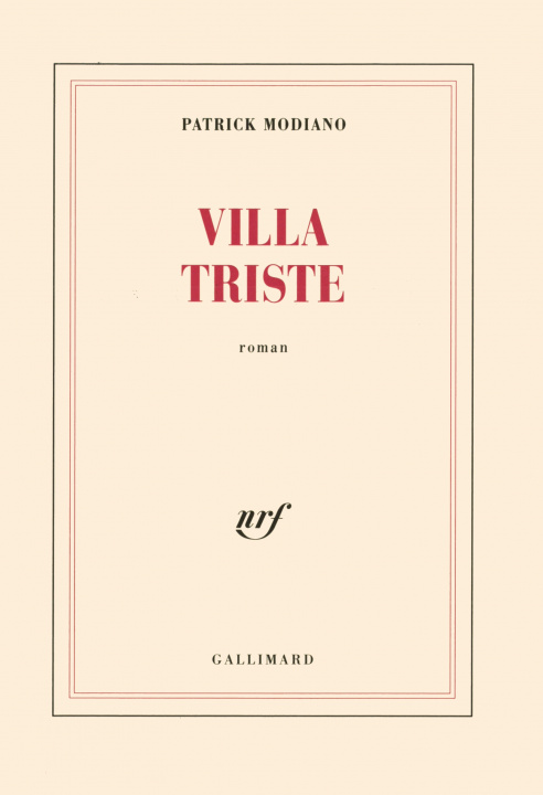 Kniha Villa Triste Modiano