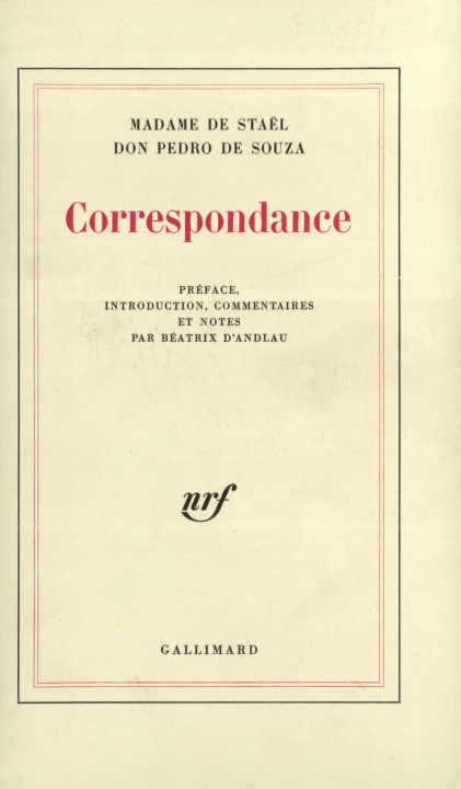 Libro Correspondance Souza