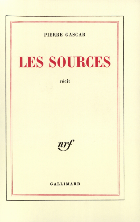 Knjiga Les Sources Gascar