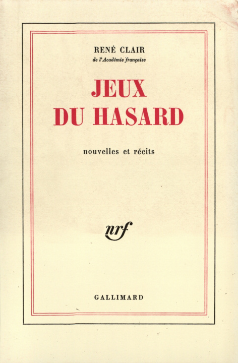 Boek Jeux du hasard Clair