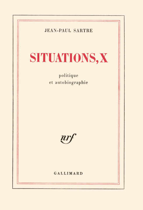 Book Situations Sartre