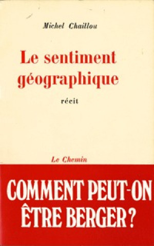 Book Le sentiment géographique Chaillou