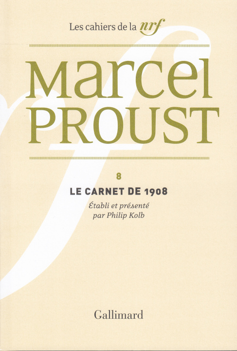Book Le Carnet de 1908 Proust
