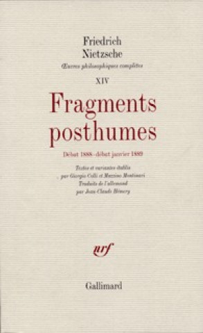 Knjiga Fragments posthumes Nietzsche