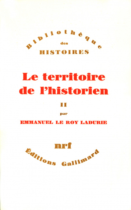 Carte Le Territoire de l'historien Le Roy Ladurie