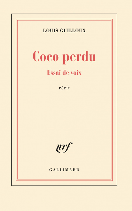 Book Coco perdu Guilloux