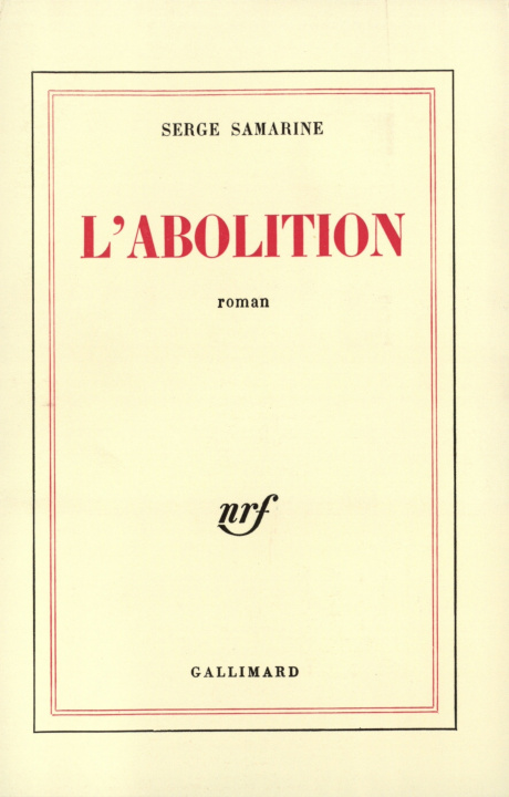 Knjiga L'Abolition Samarine