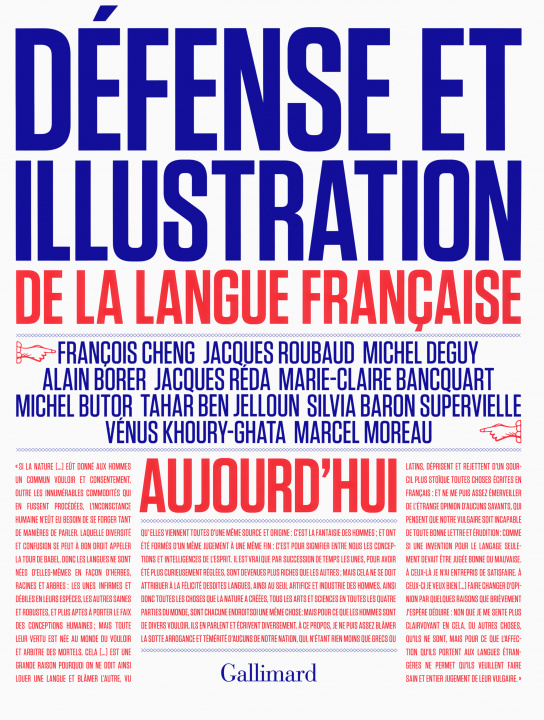 Kniha Defense et illustration de la langue francaise aujourd'hui Collectifs
