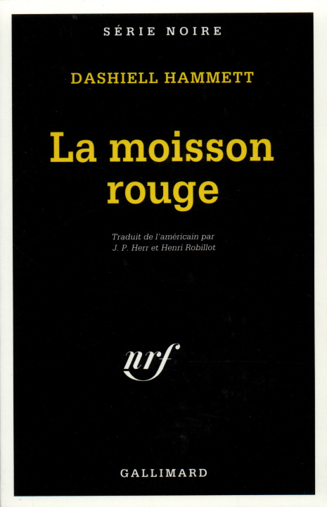 Knjiga La moisson rouge Hammett