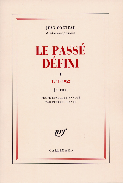 Kniha Le Passé défini Cocteau