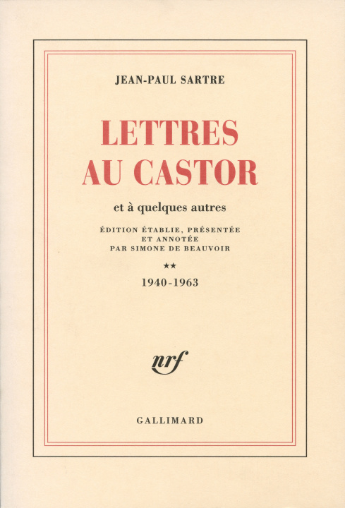 Kniha Lettres au Castor et à quelques autres Sartre
