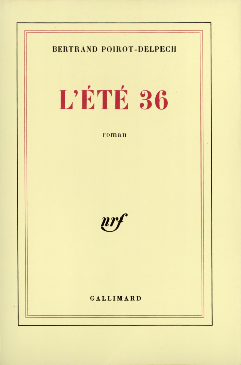 Boek L'été 36 Poirot-Delpech