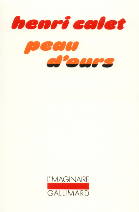 Könyv Peau d'ours Calet