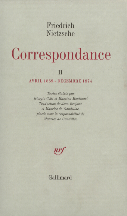 Carte Correspondance Nietzsche