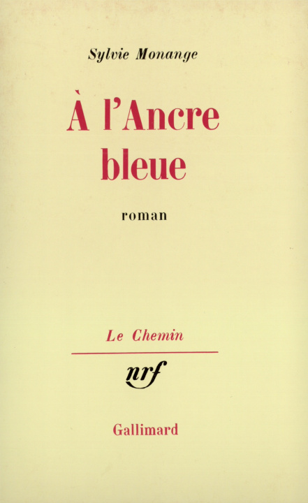 Knjiga À l'Ancre bleue Monange