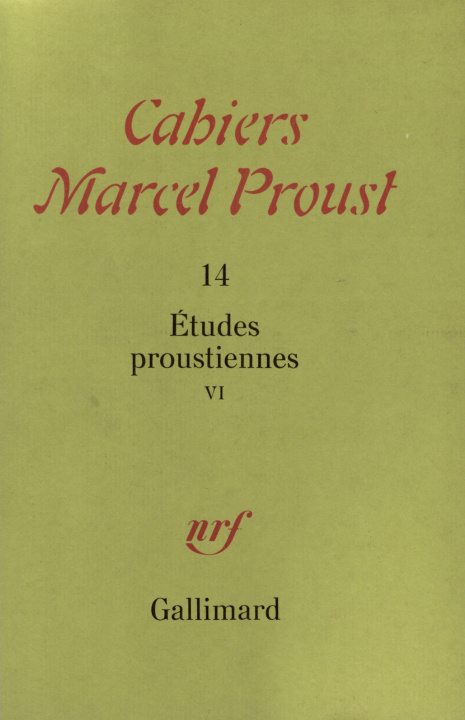 Kniha Études proustiennes 