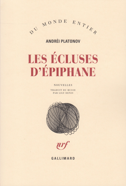 Knjiga Les écluses d'Épiphane Platonov