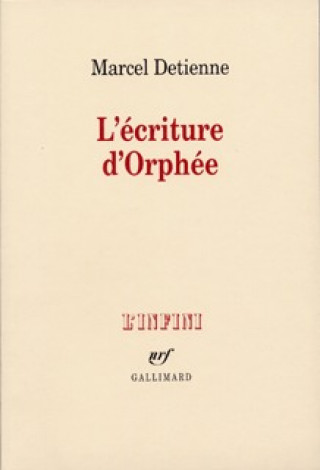 Boek L'écriture d'Orphée Detienne