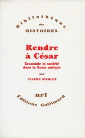 Book Rendre à César Nicolet