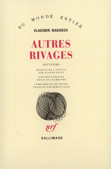 Knjiga Autres rivages Nabokov