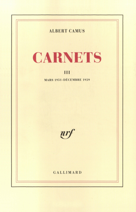 Knjiga Carnets Camus