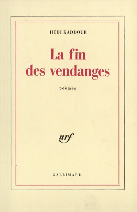Carte LA FIN DES VENDANGES Kaddour