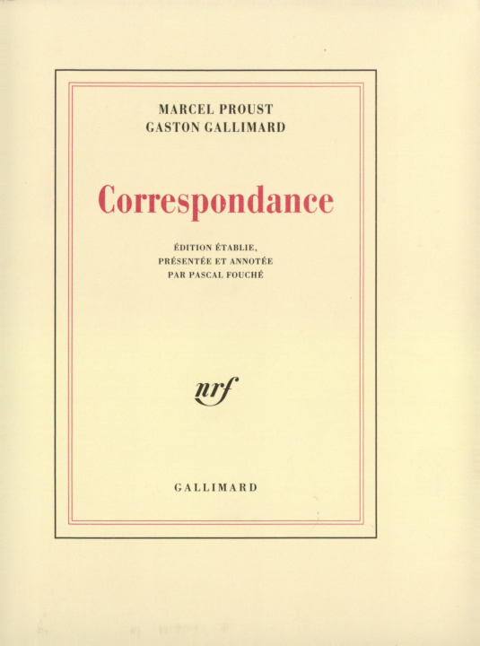Libro Correspondance Gallimard