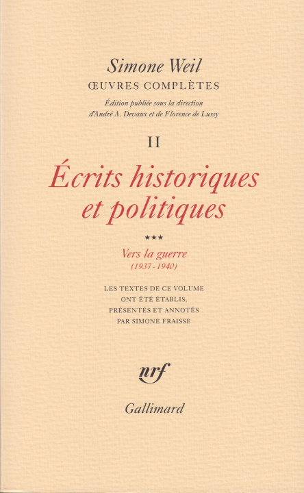 Knjiga Œuvres complètes Weil