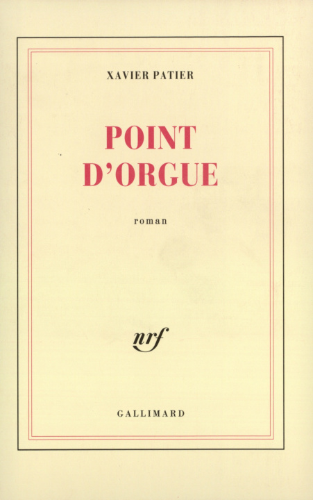 Book Point d'orgue Patier
