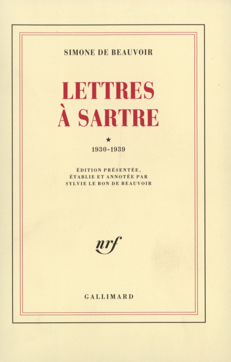 Carte Lettres à Sartre Beauvoir