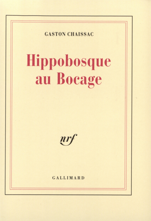 Knjiga Hippobosque au Bocage Chaissac