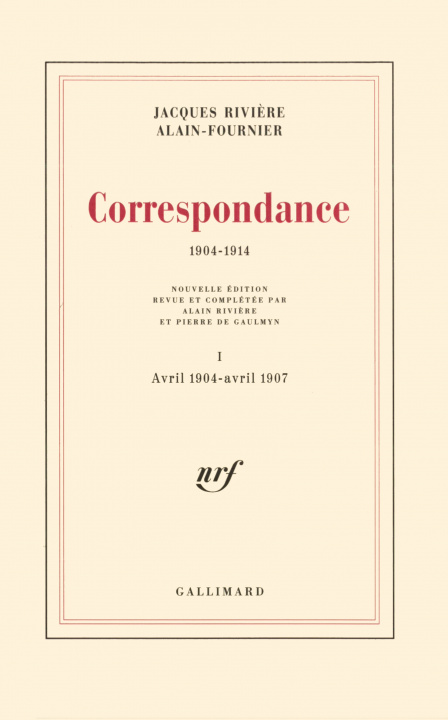 Libro Correspondance Alain-Fournier