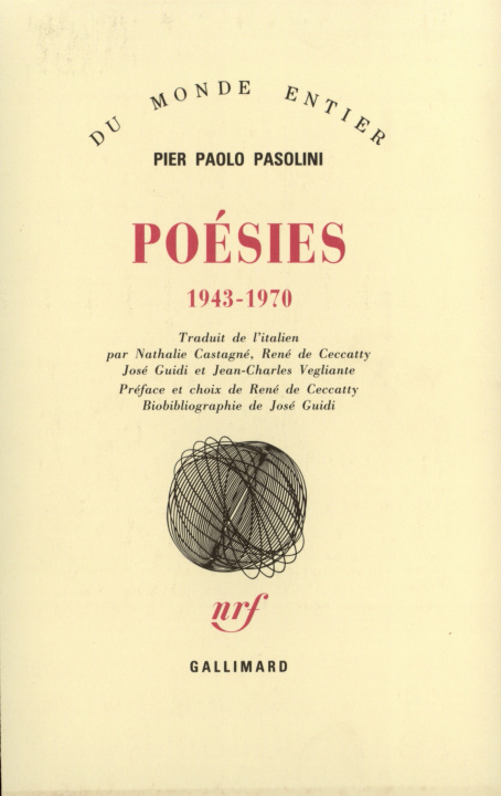 Knjiga Poésies Pasolini