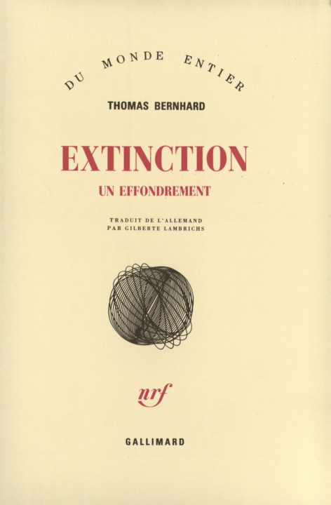 Knjiga Extinction Bernhard