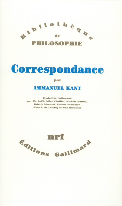Libro Correspondance Kant