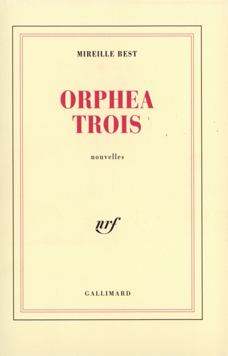 Libro Orphea Trois Best