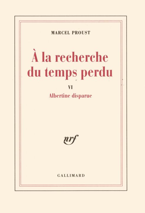 Kniha Albertine disparue Proust