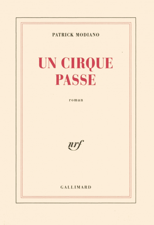 Kniha Un cirque passe Modiano