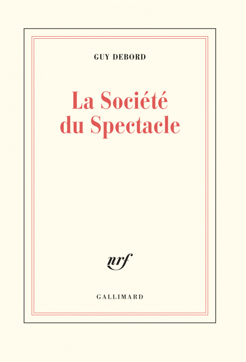 Carte La Société du Spectacle Debord