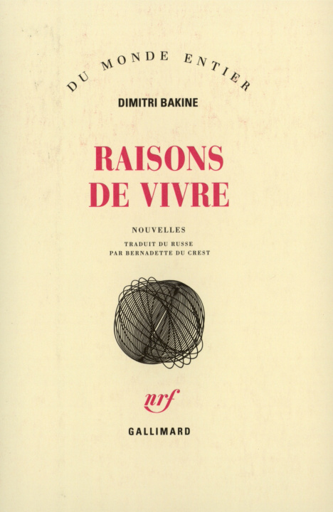 Kniha Raisons de vivre Bakine