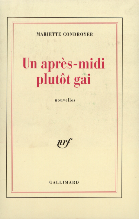 Knjiga Un après-midi plutôt gai Condroyer