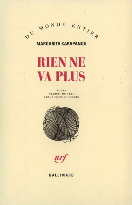 Buch Rien ne va plus Karapanou