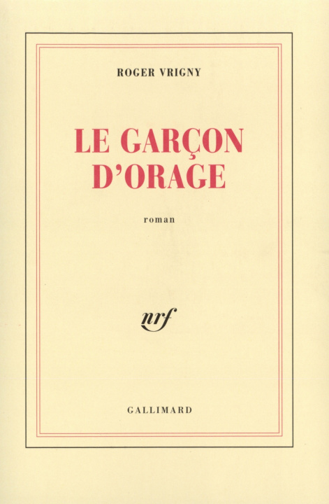 Buch Le garçon d'orage Vrigny