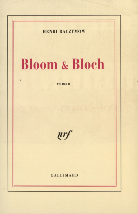 Book Bloom & Bloch Raczymow