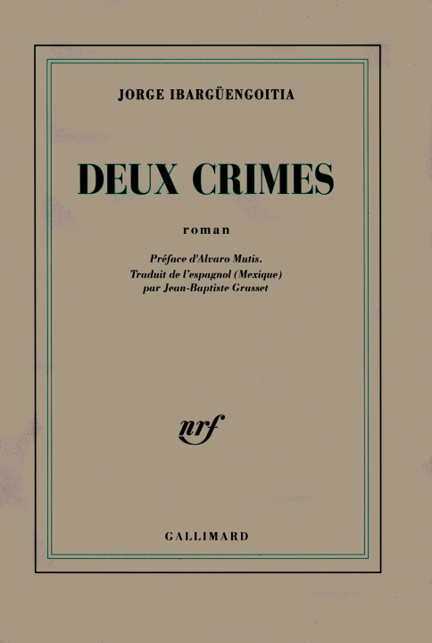 Buch Deux crimes Ibargüengoitia